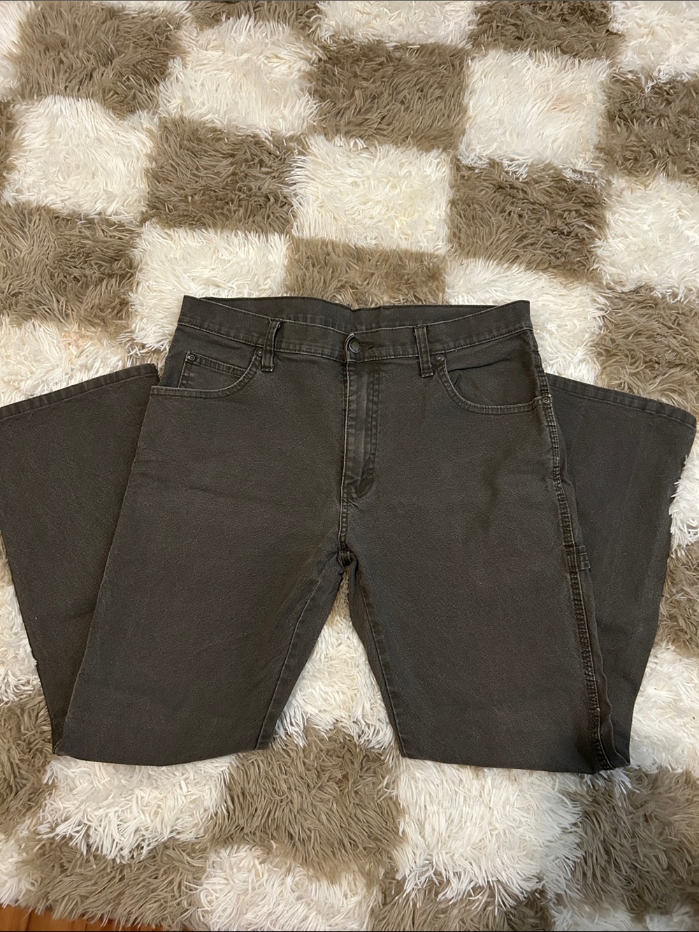 Straight-Leg Men's Dickies Pants in Gray